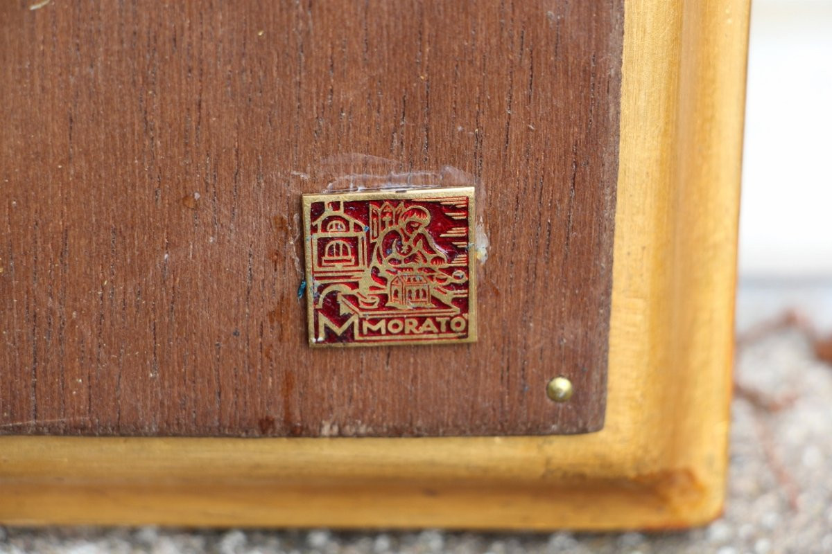 Enamel Painting On Copper By Modest Morató Ojer (1909-1993)-photo-7