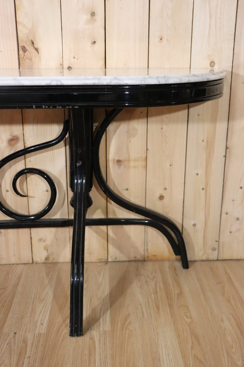 Thonet Style Curved Wooden Console-photo-1