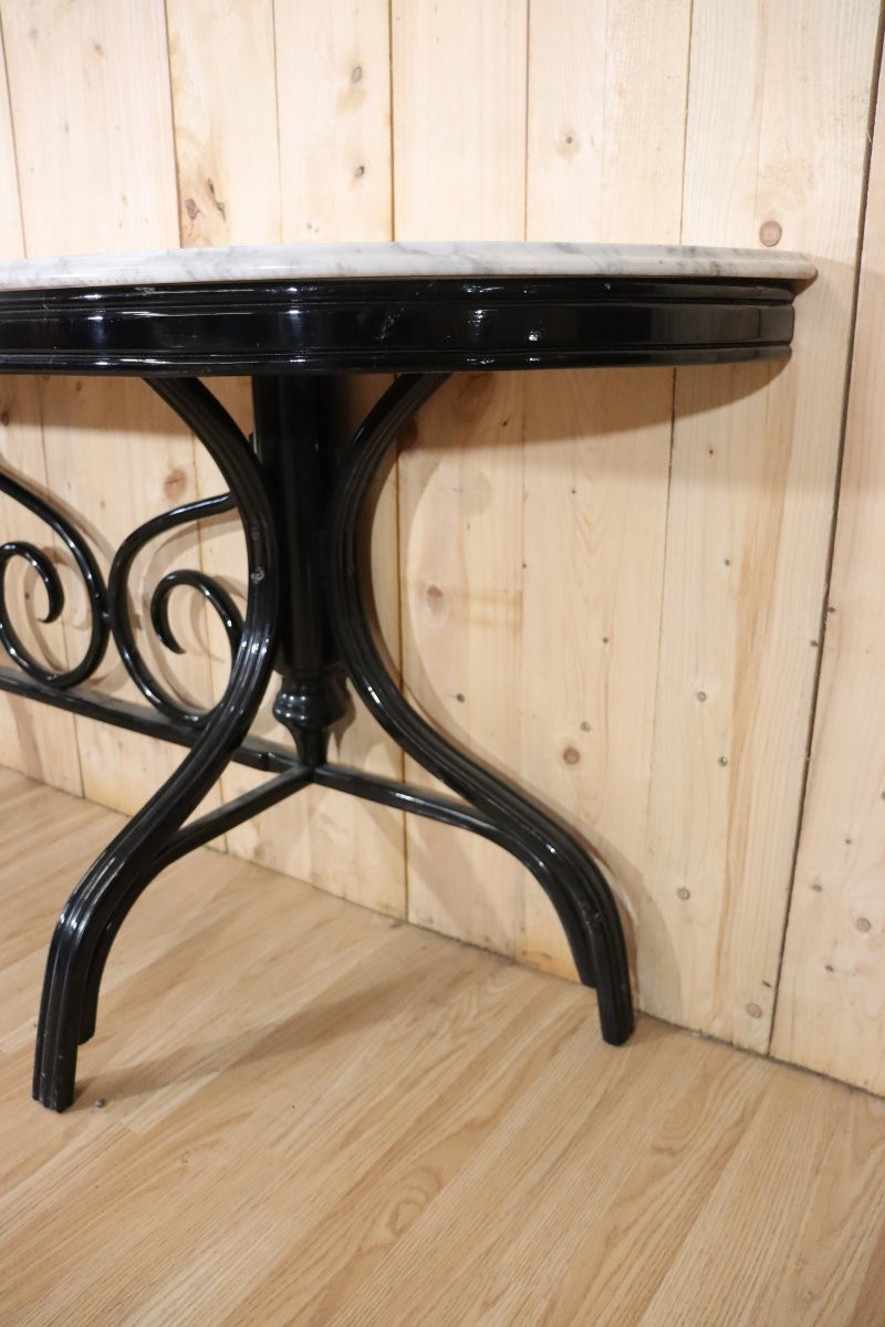 Thonet Style Curved Wooden Console-photo-5