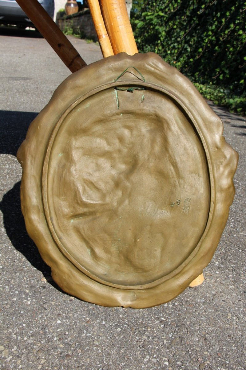 Art Nouveau Terracotta Bas Relief By Ernst Wahliss Wien Austria -photo-3