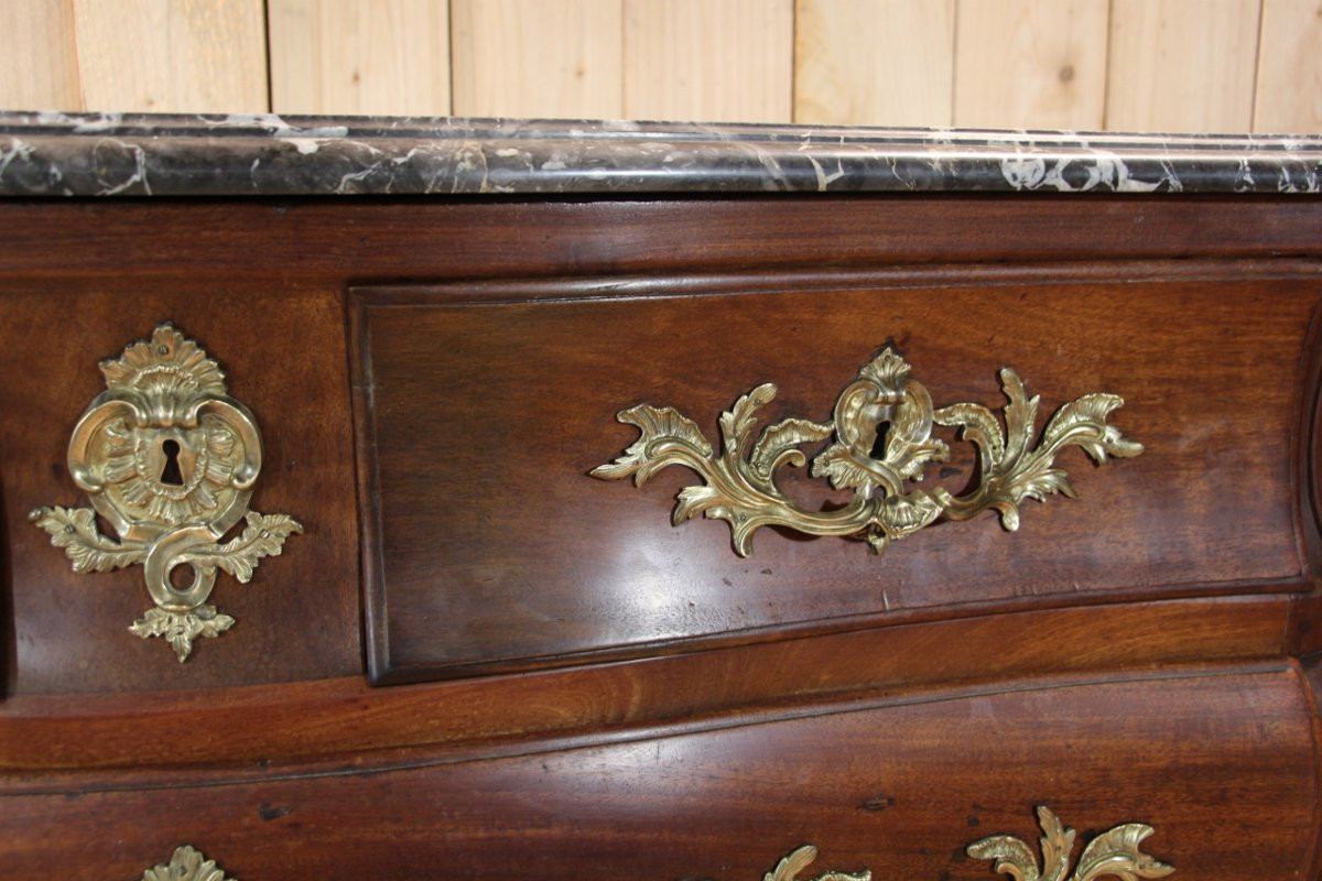 Early 18th Century Mahogany Chest Of Drawers, Port Work -photo-3