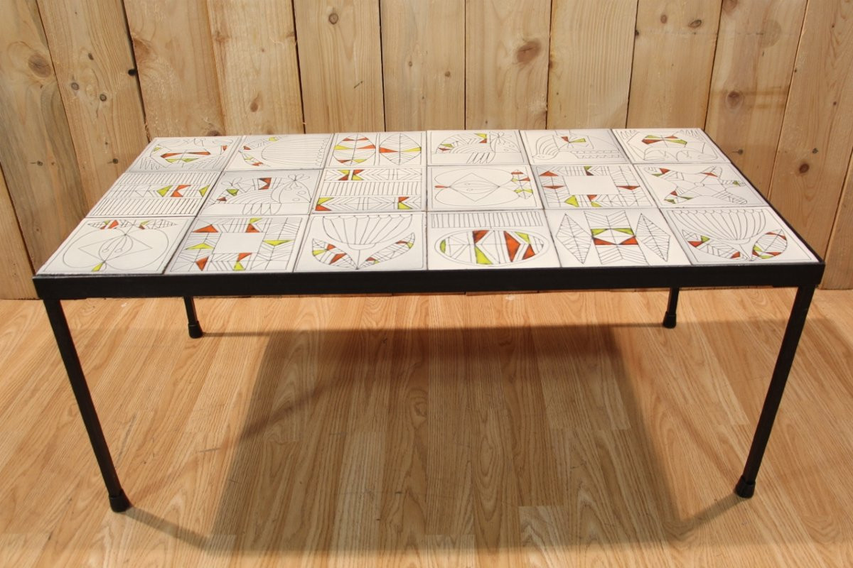 Roger Capron Coffee Table From The 1960s -photo-4