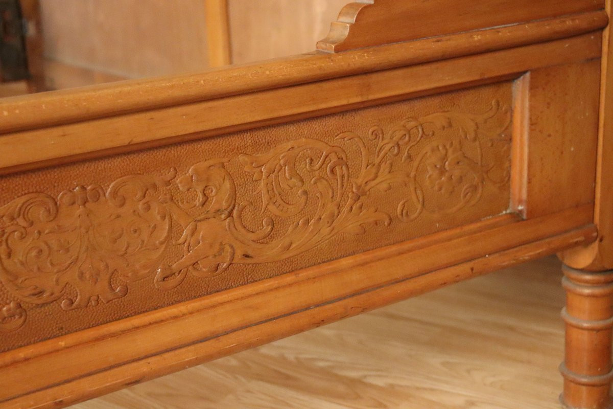 Double Bed And Bedside Table By Jacob & Josef Kohn Art Nouveau-photo-3