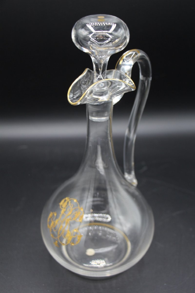 Baccarat Dinner Service Monogrammed In Gold Hr, Early 20th Century -photo-1