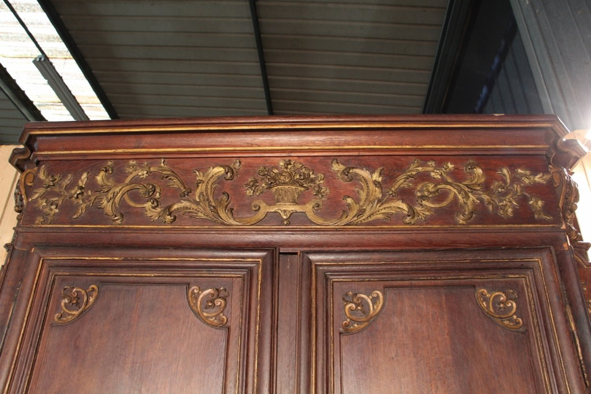 Large 18th Century Regency Wardrobe, Parisian Work -photo-3