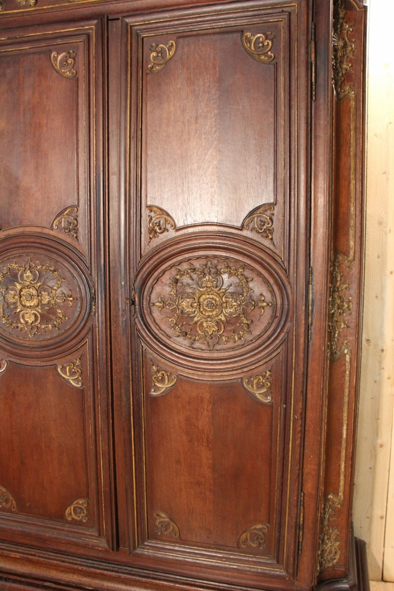 Large 18th Century Regency Wardrobe, Parisian Work -photo-4