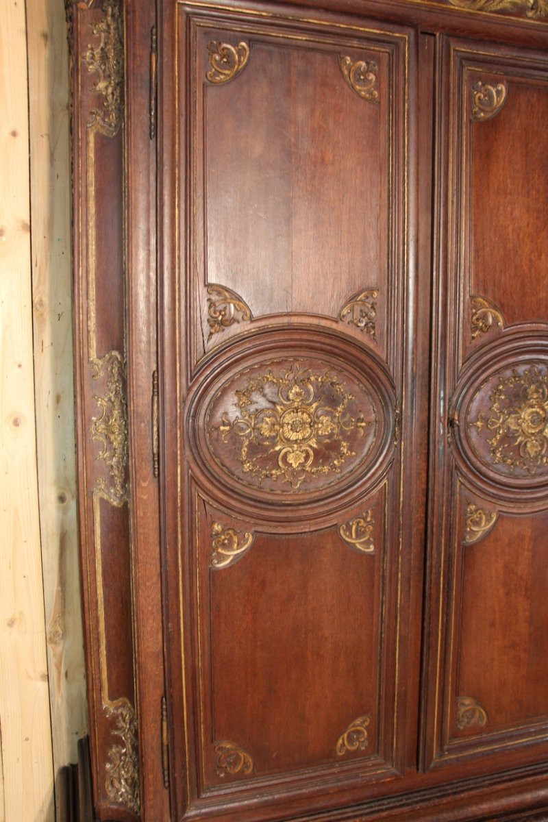 Large 18th Century Regency Wardrobe, Parisian Work -photo-1