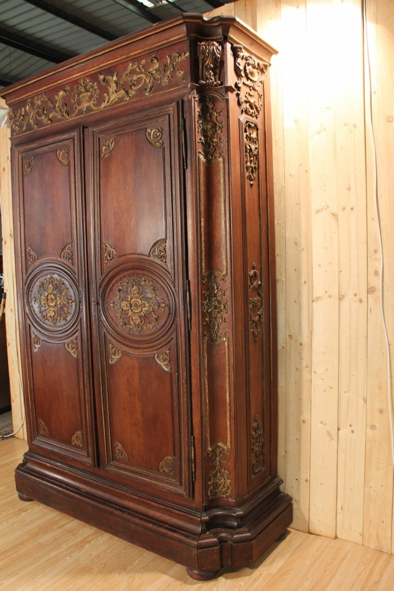 Large 18th Century Regency Wardrobe, Parisian Work -photo-2