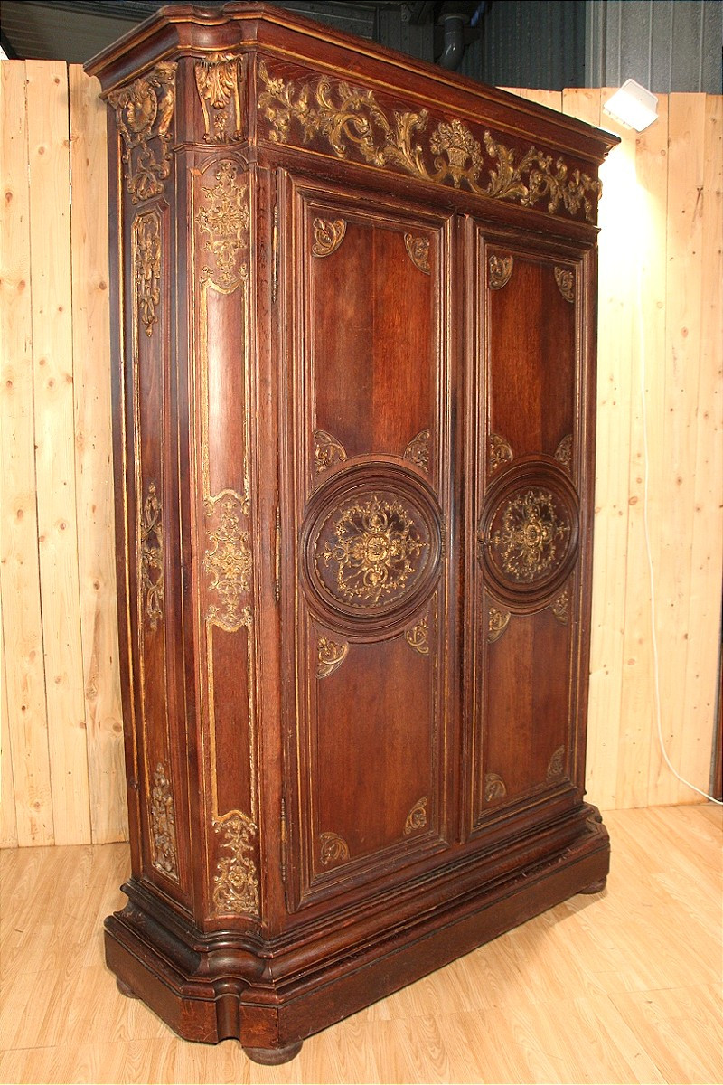 Large 18th Century Regency Wardrobe, Parisian Work 