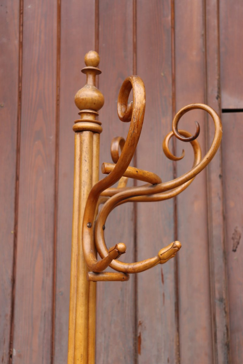  Jacob & Joseph Kohn Semi-spherical Coat Rack In Bentwood-photo-7