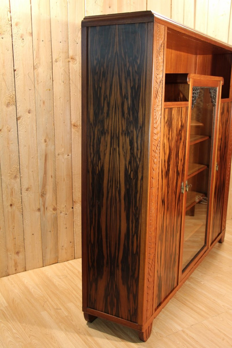 Bibliothèque Art Déco signée Gauthier Poinsignon-photo-3