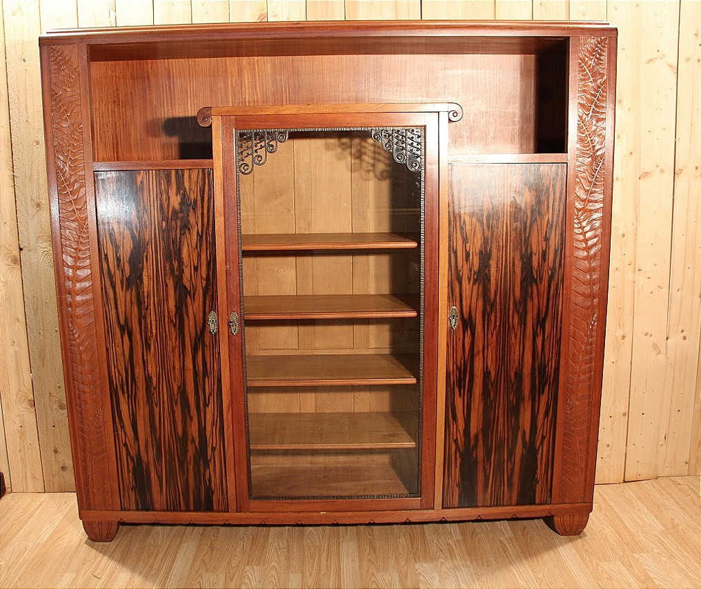 Bibliothèque Art Déco signée Gauthier Poinsignon