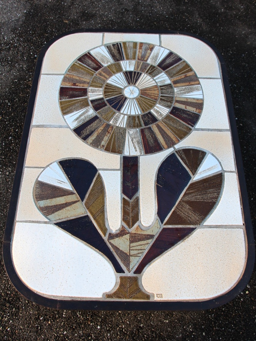 Roger Capron Coffee Table, Flower Model