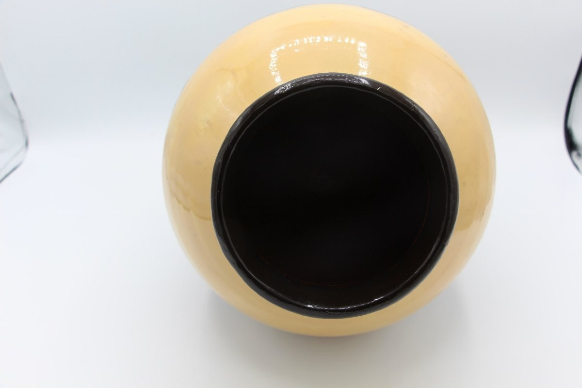 Art Deco Ceramic Vase Signed Primavera And Attributed To Paul Jacquet-photo-1