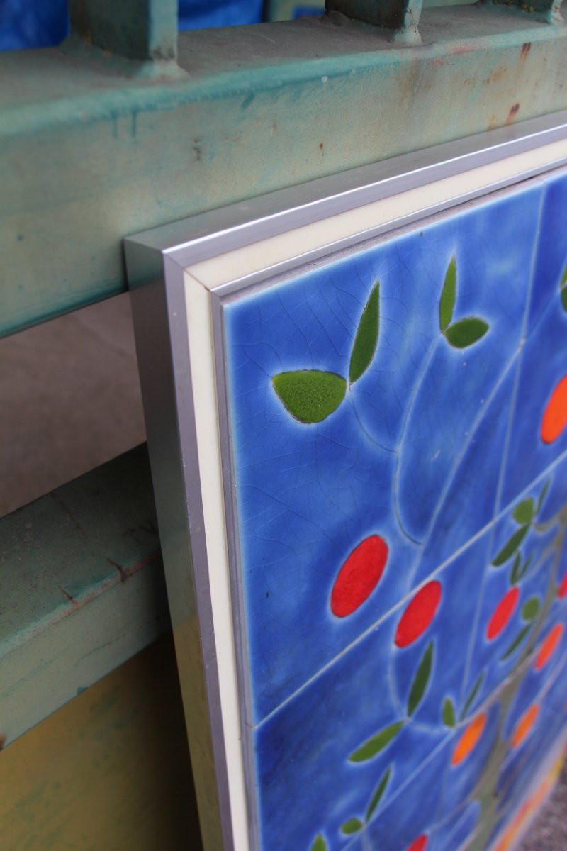 Large Ceramic Wall Panel By Gilbert Valentin-photo-2