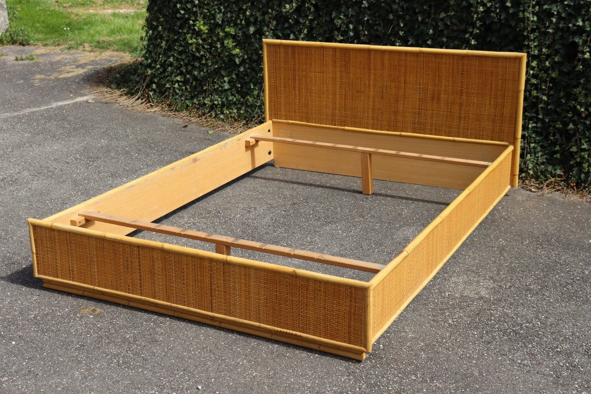 Rattan Double Bed By Dal Vera-photo-3