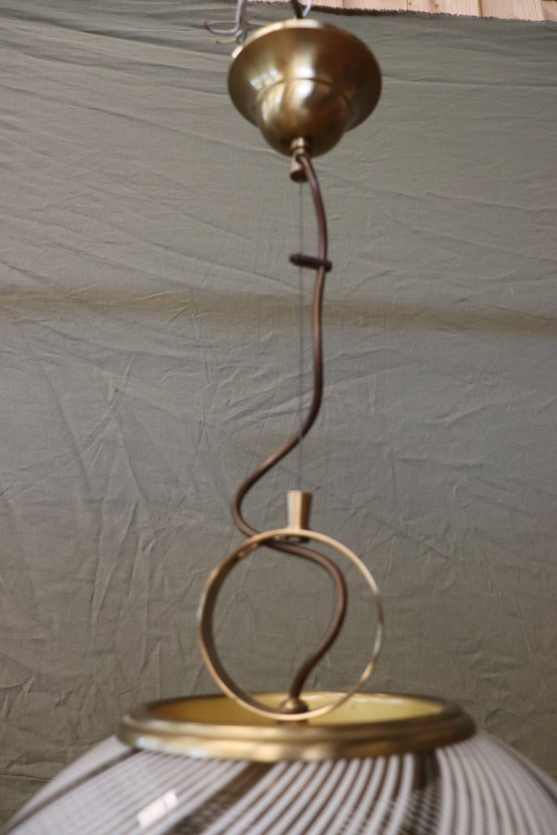 70's Murano Ball Chandelier-photo-4