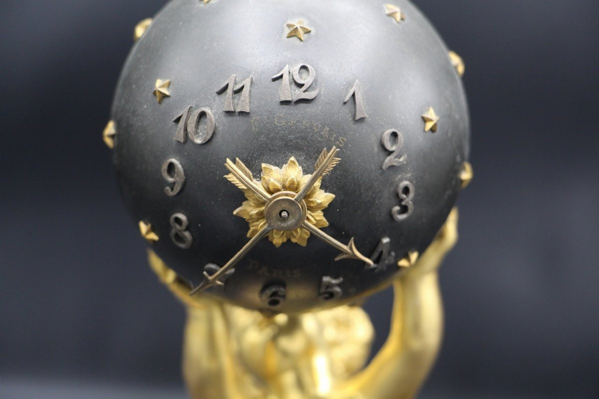 petite pendule mystérieuse XIXème  signé de Ferdinand Gervais -photo-2