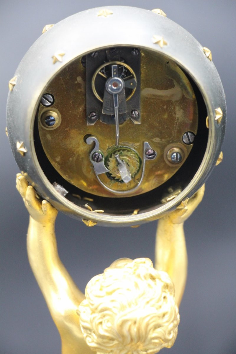 petite pendule mystérieuse XIXème  signé de Ferdinand Gervais -photo-3