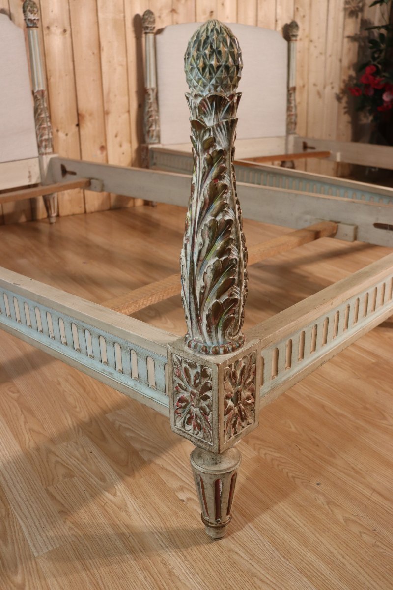 paire de lits jumeaux style louis XVI -photo-4