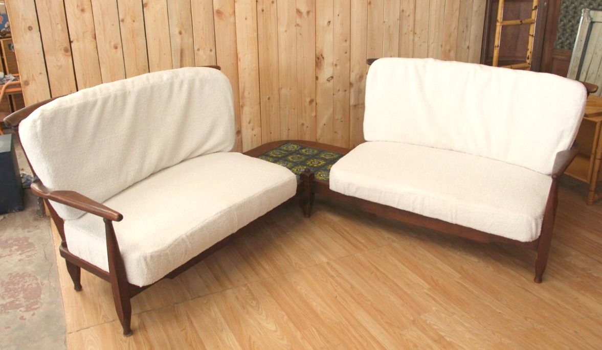 Corner Sofa By Guillerme Et Chambron 1960-photo-2