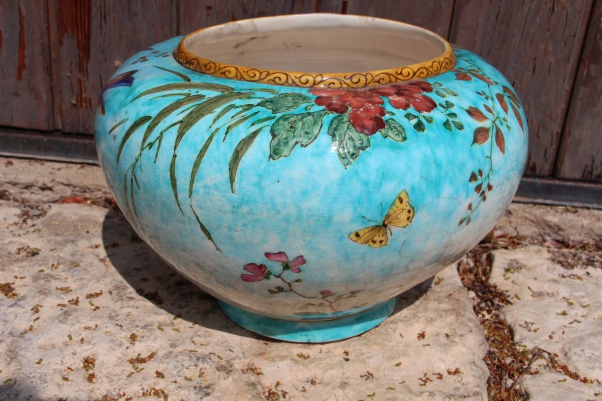 cache pot de Edmond Lachenal art nouveau -photo-2