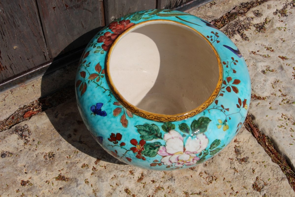 cache pot de Edmond Lachenal art nouveau -photo-1