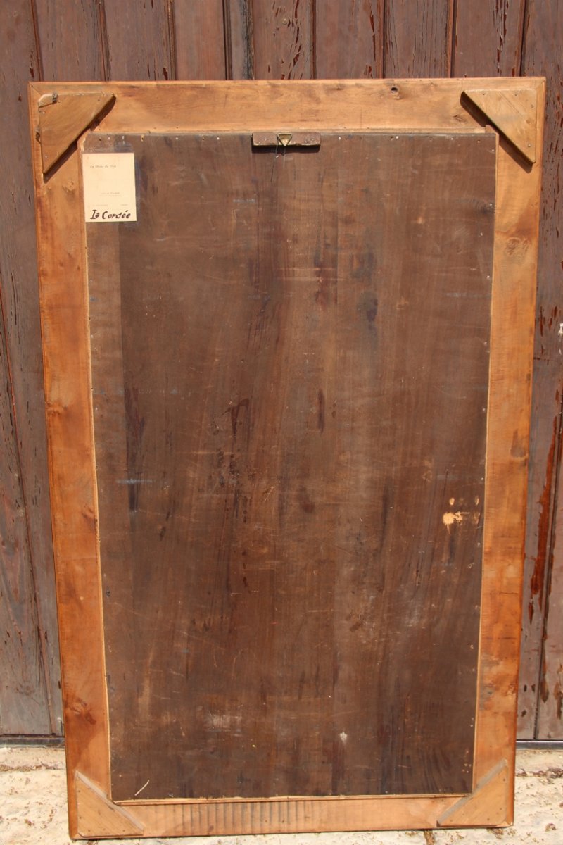 Large Marquetry Piece Titled "la Cordée" By Louis Thiam (1914–1973)-photo-3