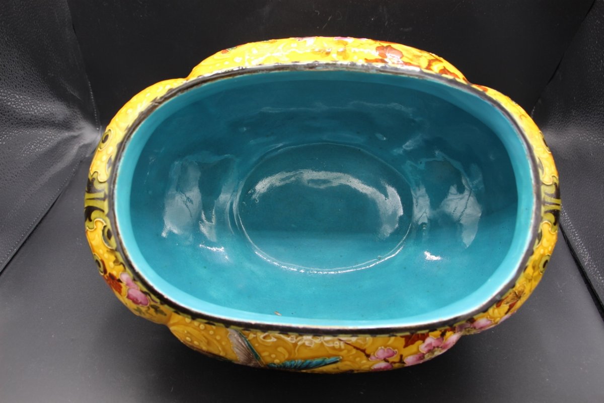 19th-century Earthenware Planter Attributed To Felix Optat Milet -photo-2