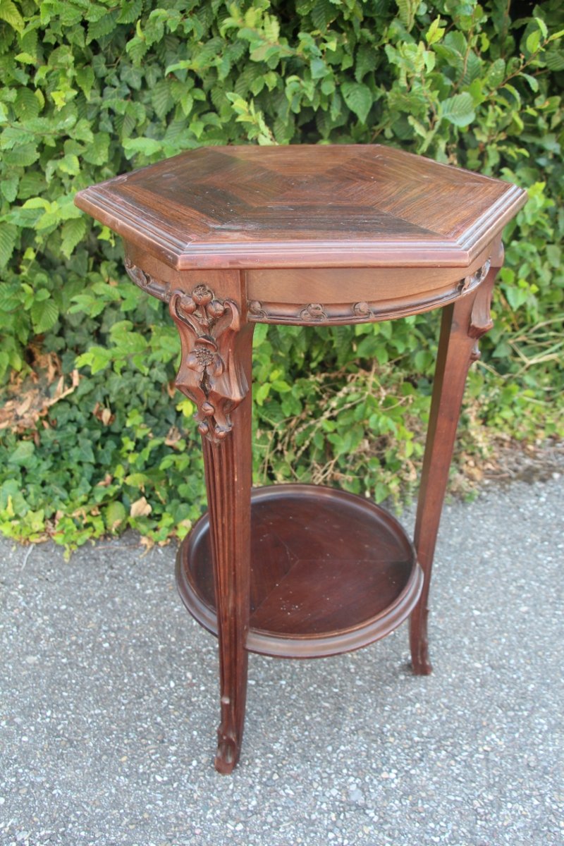 Stool, Majorelle Art Nouveau Side Table-photo-4