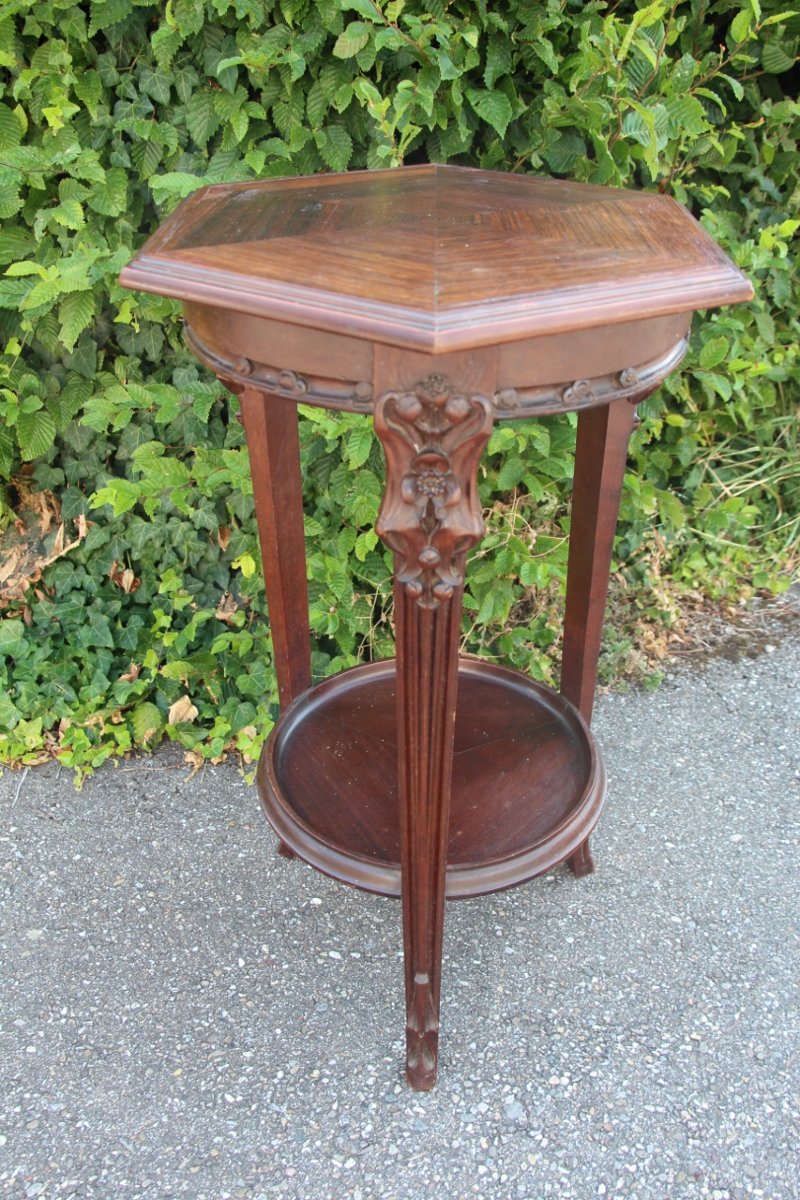 Stool, Majorelle Art Nouveau Side Table