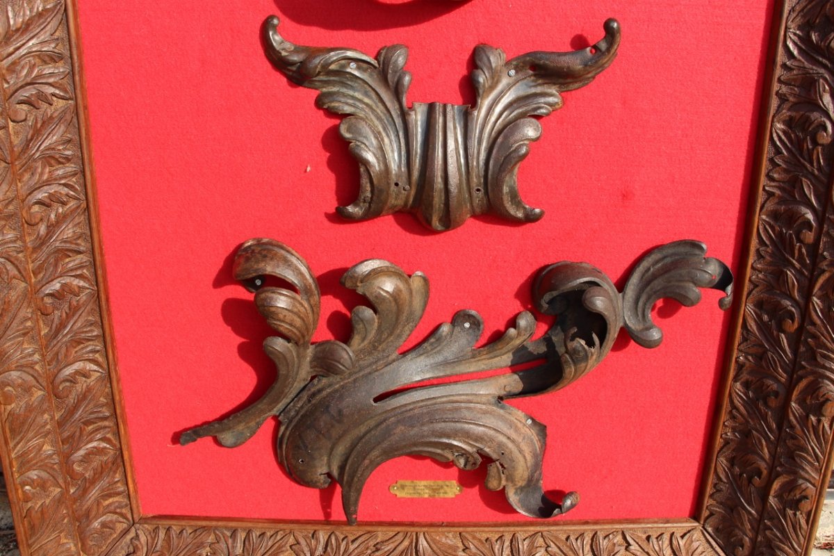 Ornamental Frame From Place Stanislas In Nancy, By Jean l'Amour, 18th Century-photo-3