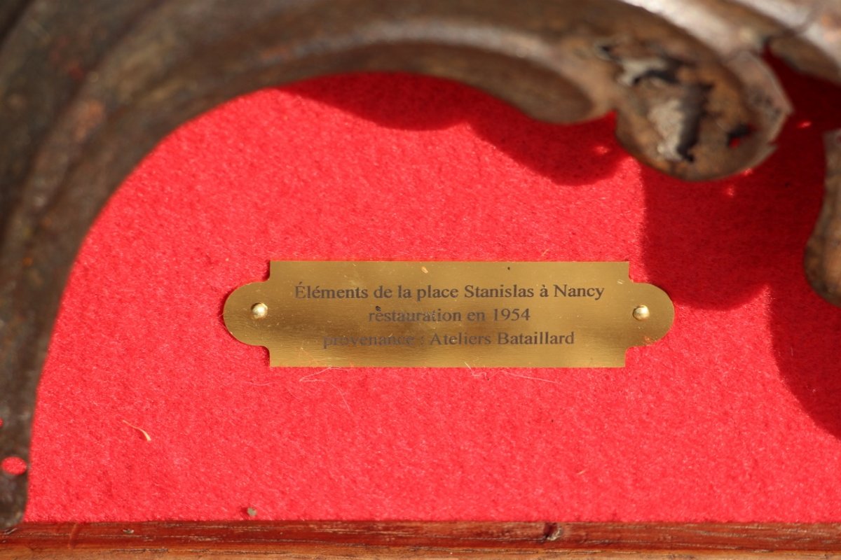 Ornamental Frame From Place Stanislas In Nancy, By Jean l'Amour, 18th Century-photo-4
