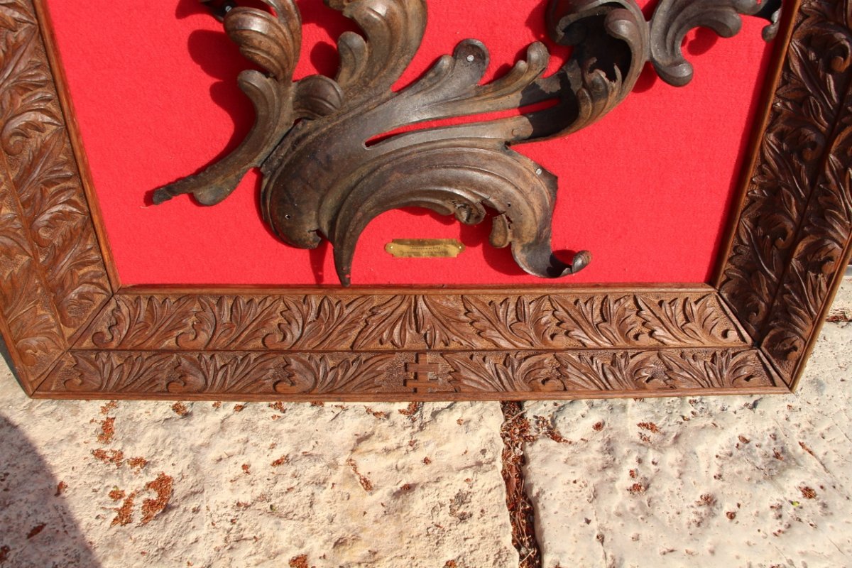 Ornamental Frame From Place Stanislas In Nancy, By Jean l'Amour, 18th Century-photo-1