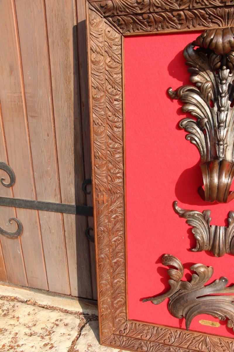Ornamental Frame From Place Stanislas In Nancy, By Jean l'Amour, 18th Century-photo-3