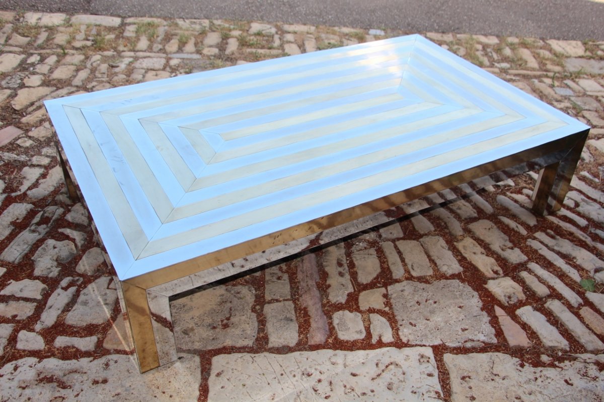 Grande Table Basse Années 70 Attribué A La Maison Jansen-photo-8
