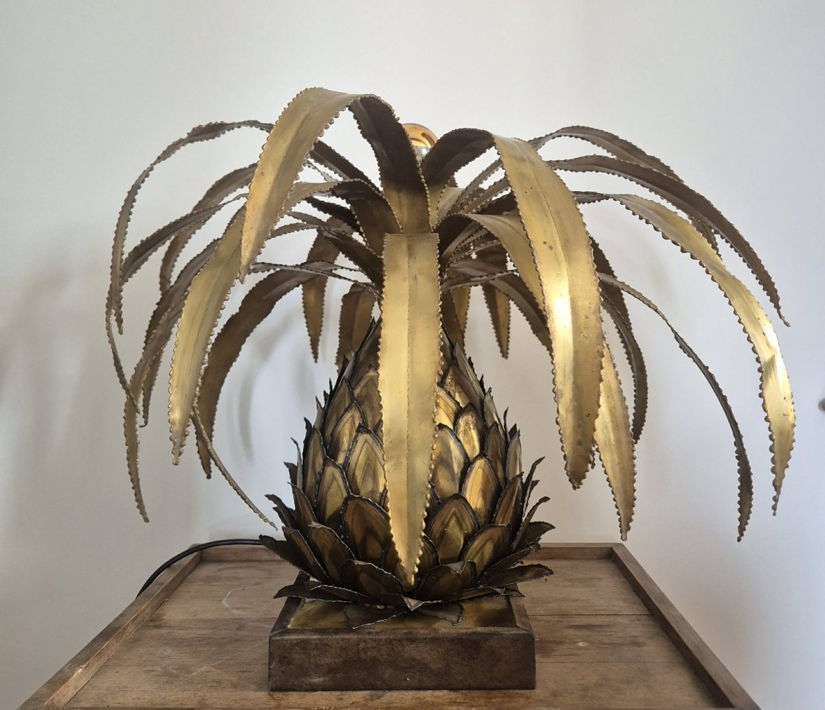 Pineapple Lamp, Circa 1970, By Jansen In Paris.-photo-2