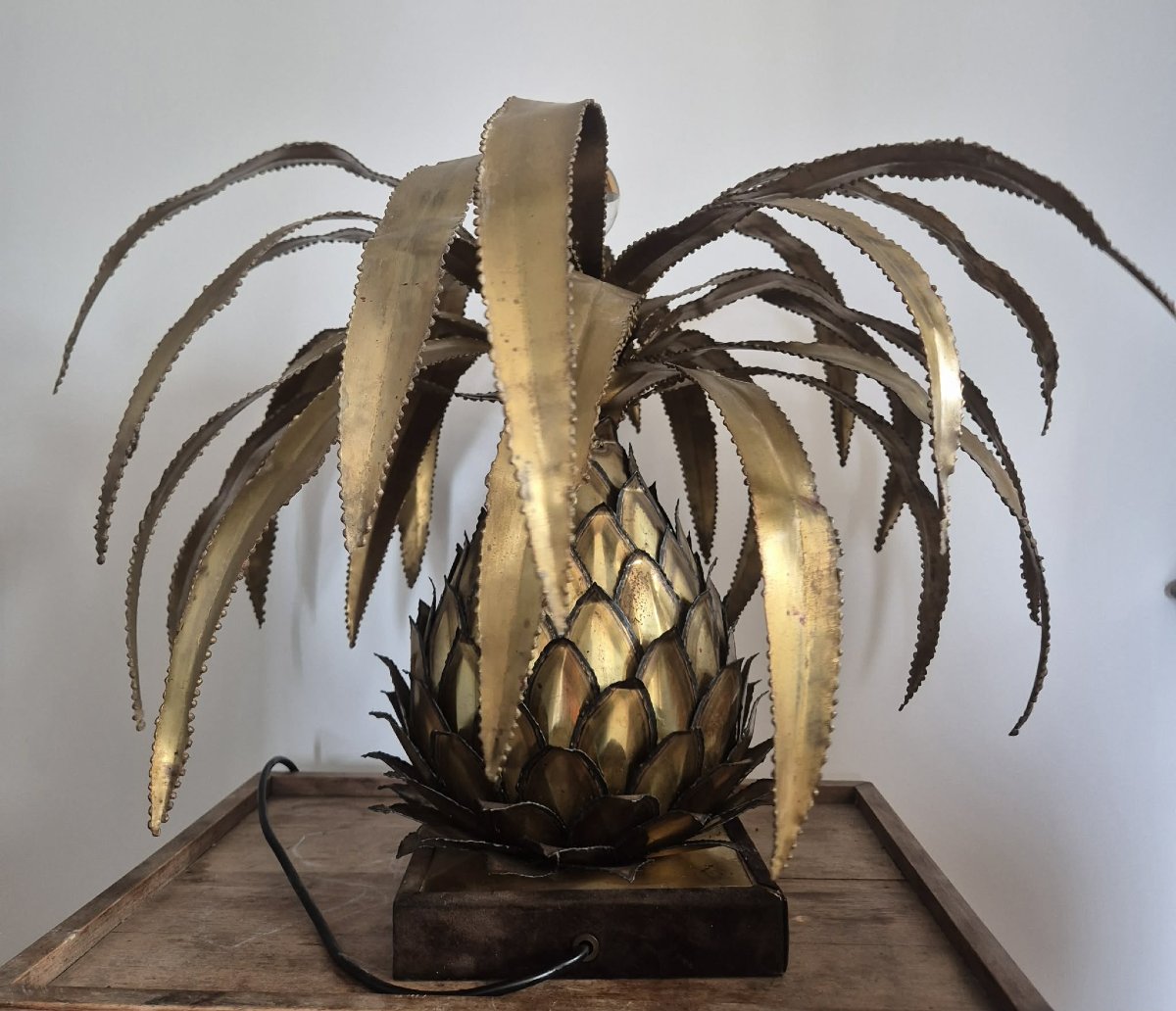 Pineapple Lamp, Circa 1970, By Jansen In Paris.-photo-3