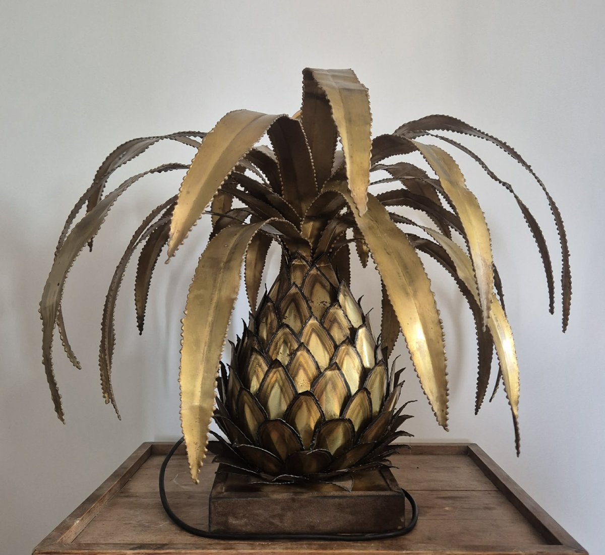 Pineapple Lamp, Circa 1970, By Jansen In Paris.
