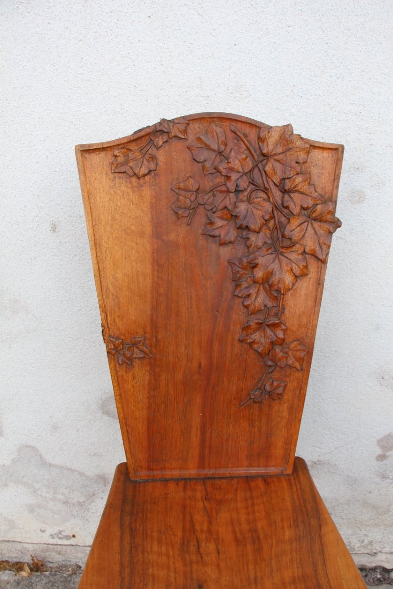Art Nouveau Chair With Ivy Design -photo-3