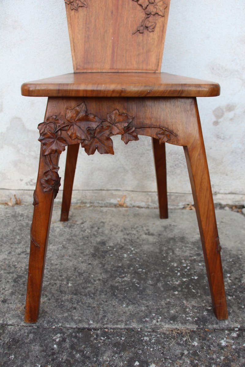 Art Nouveau Chair With Ivy Design -photo-2