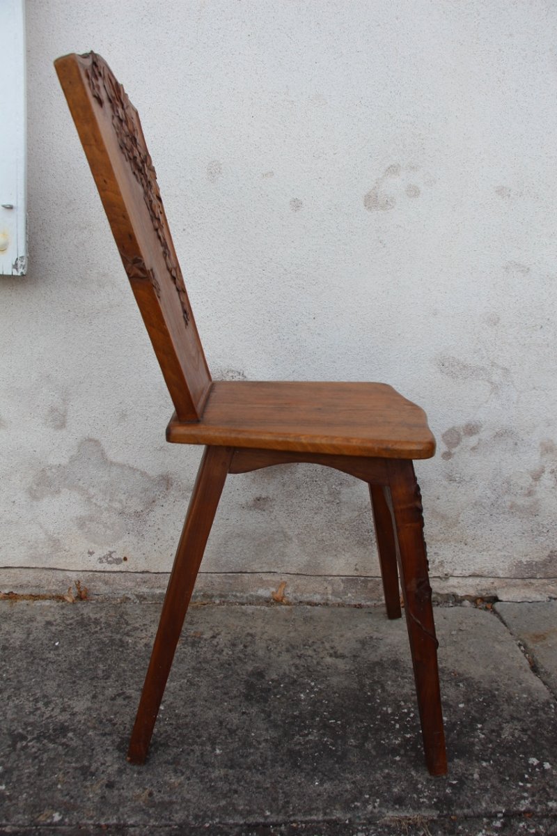 Art Nouveau Chair With Ivy Design -photo-3