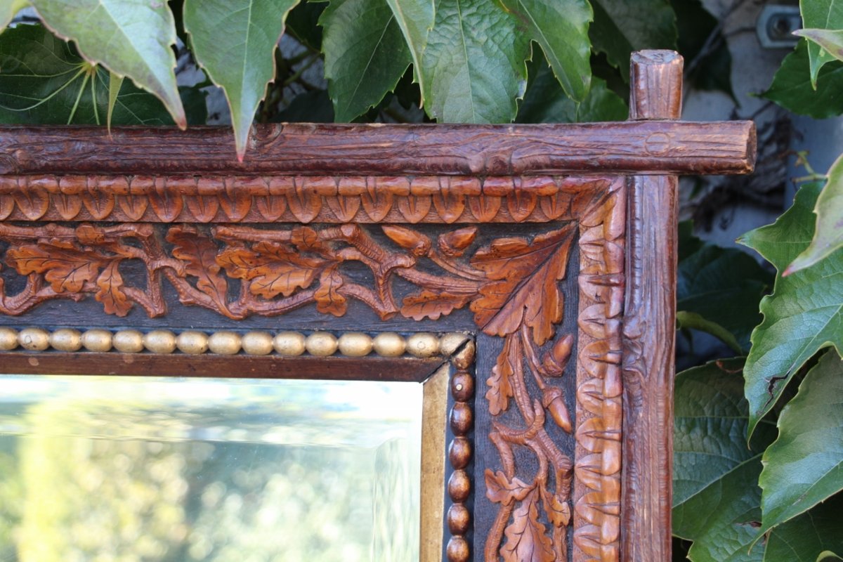 19th-century Black Forest-style Mirror Attributed To The Levera Brothers In Turin-photo-3
