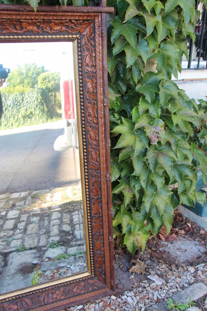 19th-century Black Forest-style Mirror Attributed To The Levera Brothers In Turin-photo-2
