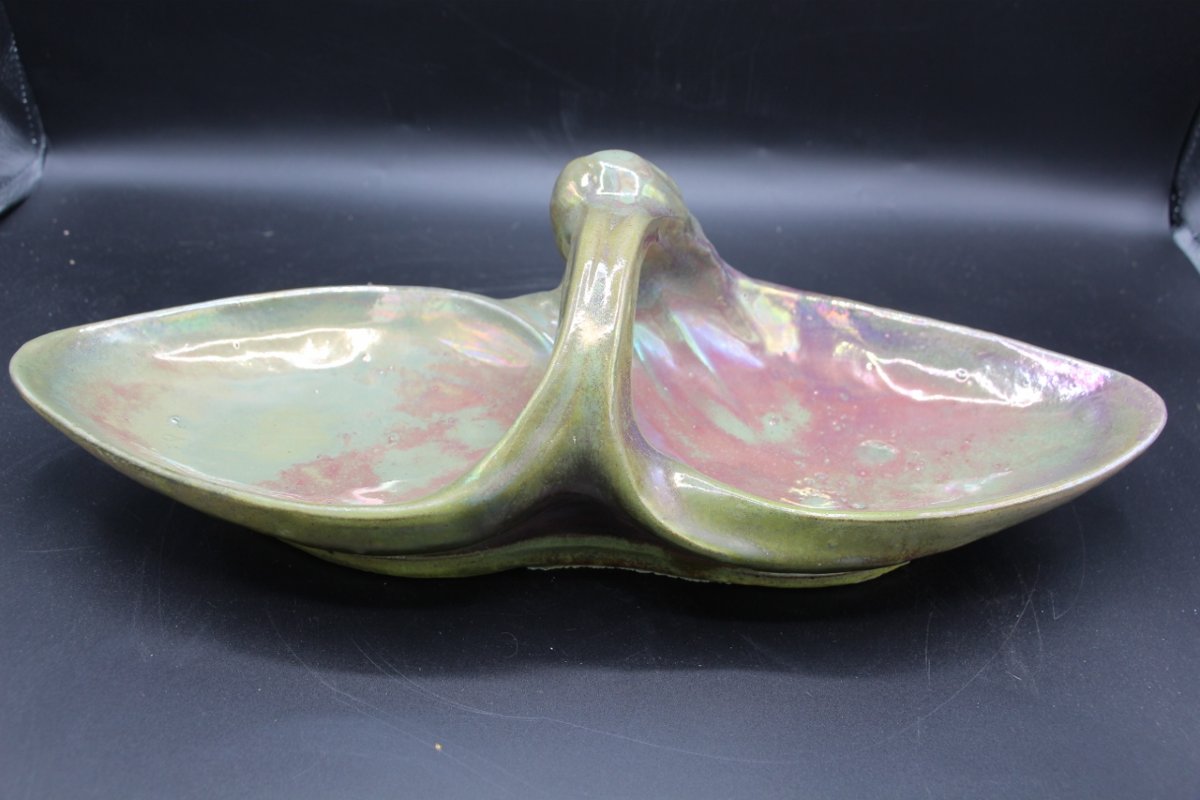 Art Nouveau Rambervillers Stoneware Trash Cup-photo-3
