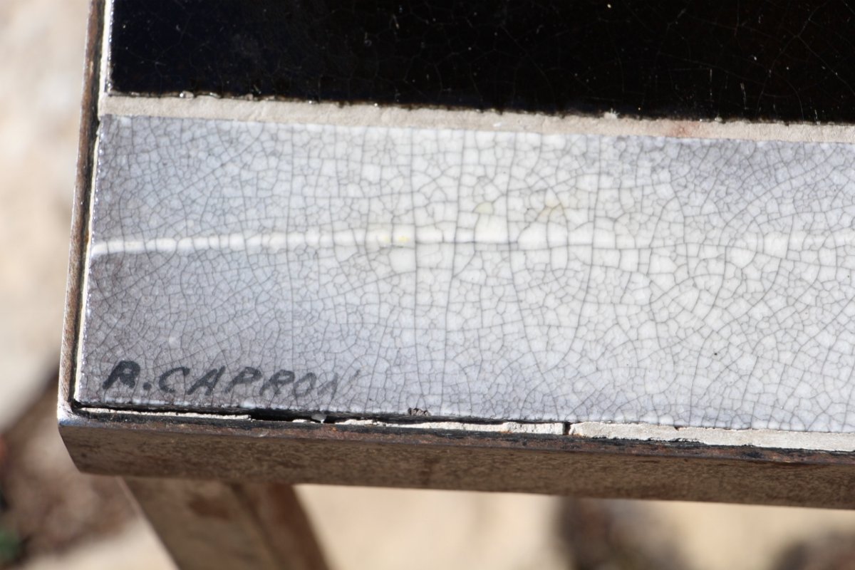 Table Basse En Céramique Modèle " Soleil " De Roger Capron -photo-2