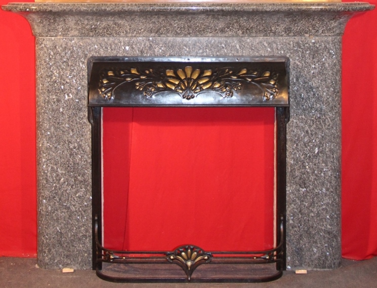 Fireplace "seaweed" Art Nouveau Louis Majorelle