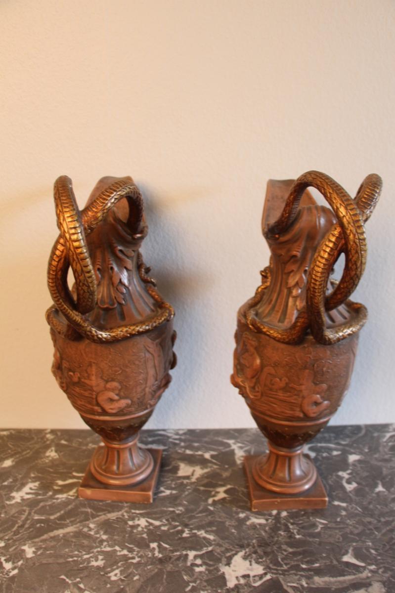 Pair Of Antique Stuccoed Aiguieres-photo-1