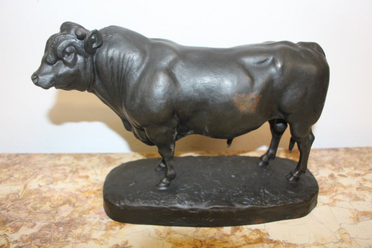 Bronze Of A.jacquemart "the Beef"-photo-2