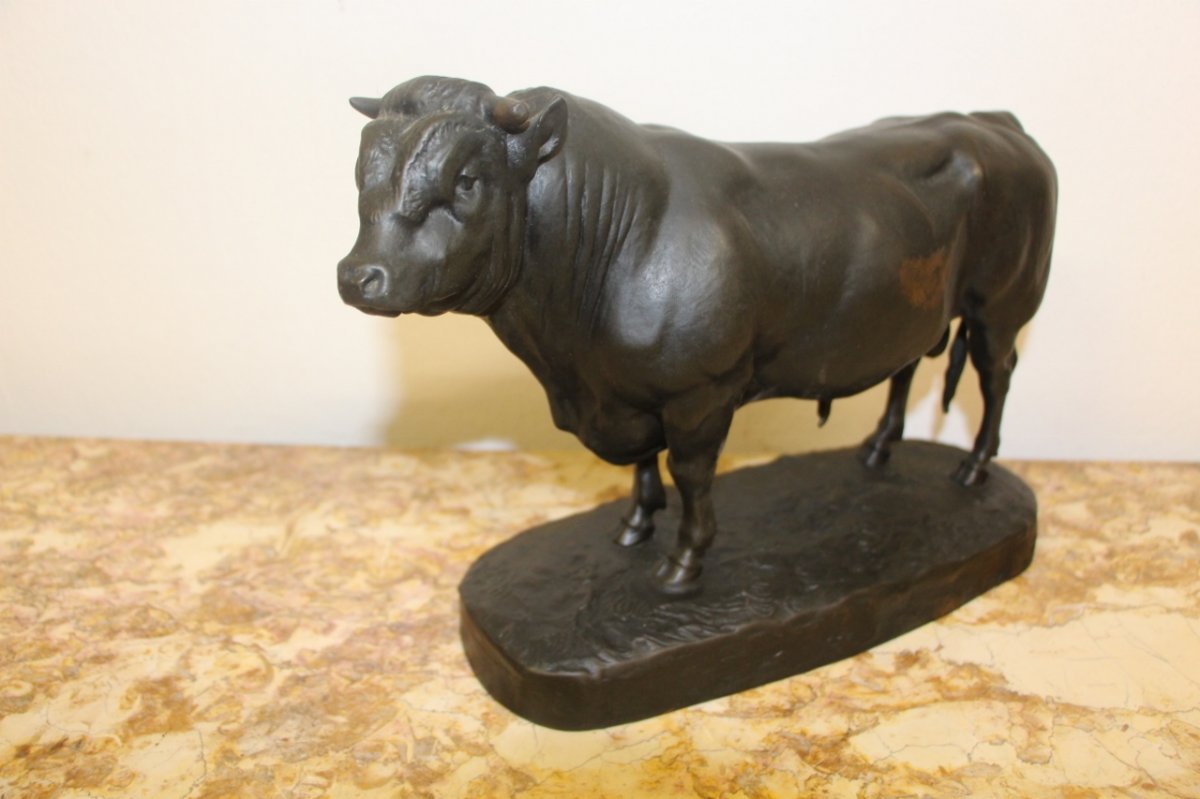 Bronze Of A.jacquemart "the Beef"